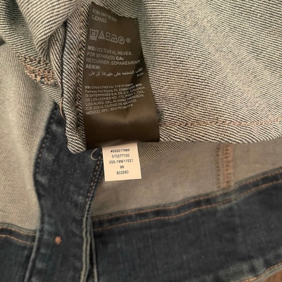 WHBM Denim Dress -size 6 Blue NWT - Picture 8 of 10